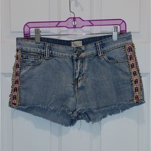 Anthropologie Bird Label Denim Cut Off Boho Shorts Women's sz28